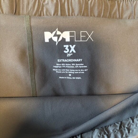 Popflex Bungee Sklegging Hiking Skirt Legging Climbing Ivy  Green - NWOT Size 3X - Picture 6 of 8